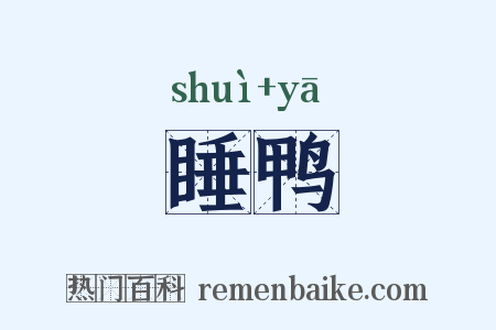 睡鸭是什么意思的图片